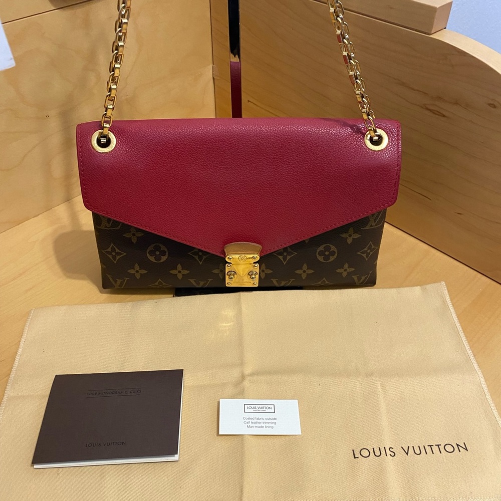 Louis Vuitton Cerise Monogram Canvas Pallas Chain Bag